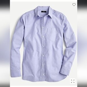 J. Crew Re-imagined Classic-fit boy shirt in end-on-end cotton